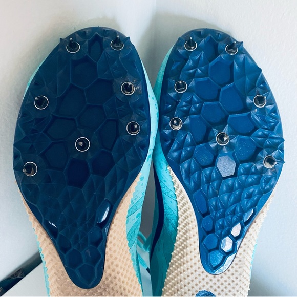 NIKE Racing Women's Turquoise & Blue Zoom Rival Spiked Running Shoe Size 6.5 - Picture 8 of 10